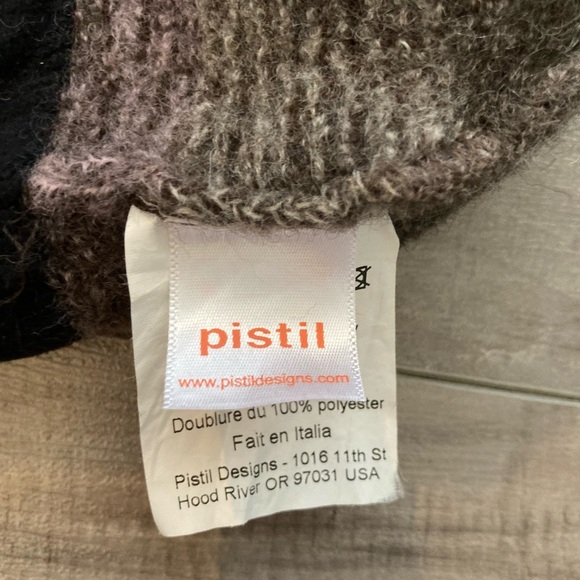 EUC Purple & Gray 100% Wool Pistil toque/beanie with an inner fleece band - Picture 4 of 6